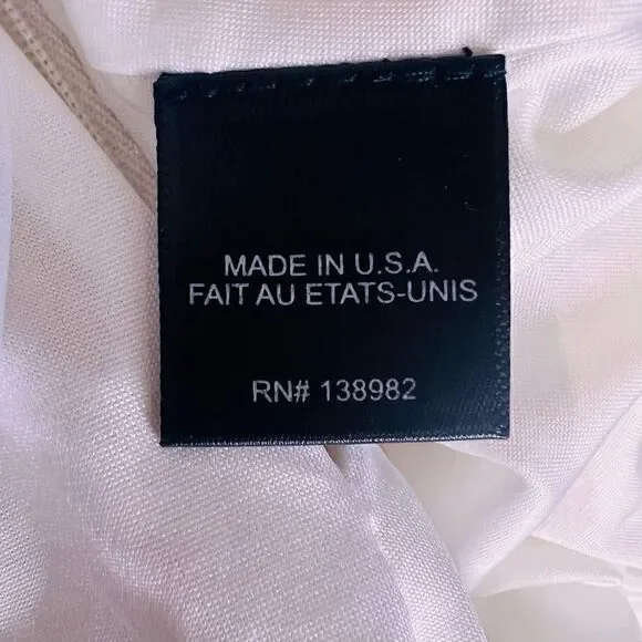 Dress The Population Women's White Lined Sequin Gabriela Mini Dress Size XS - Picture 7 of 8